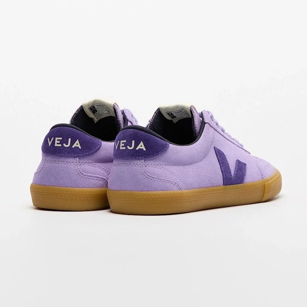 Veja Volley Low Top Suede Gum Sole Sneakers Purple Unisex | Men's 7 Women's 9